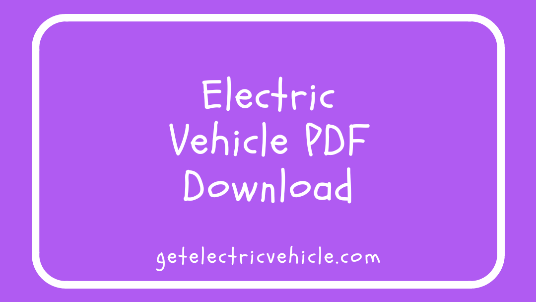 [PDF] Electric Vehicle PDF Download Basics of Electric Vehicle PDF