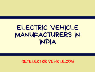 electric vehicle manufacturers in India