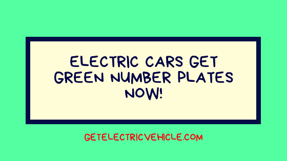 electric car number plates