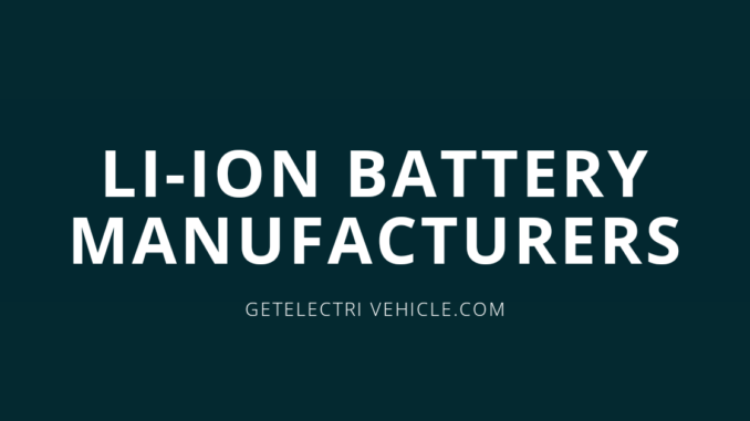 Li Ion battery manufacturers in India