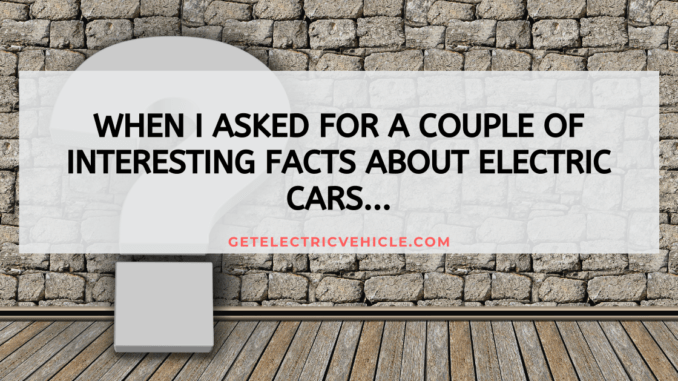 Interesting facts about Electric cars